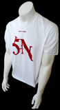 Tultex Men's Nine Inch Nails Graphic White Short Sleeve Shirt Size Large