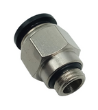 Lot of (5) Conek PC12-G02 12mm Tube Straight Stud Fitting 1/4" BSPT Thread PTC