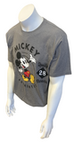 Disney Men's Mickey Mouse Genuine Character 1928 Gray Short Sleeve Shirt Size L
