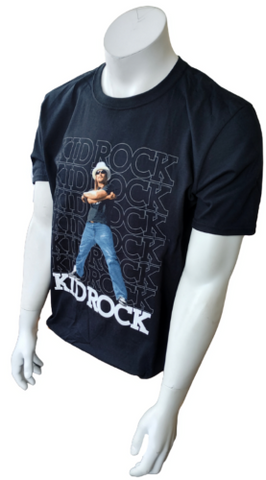 Gildan Men's Kid Rock Rebel Soul Tour 2013 Black Short Sleeve Shirt Size Large