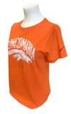 Nike Women's Denver Broncos Broncomania NFL Football Orange Slim Fit Shirt M