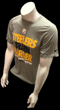 Nike Dri Fit Men's Pittsburgh Steelers Train Harder Gray Short Sleeve Shirt NFL