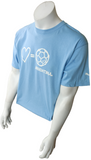 Puma Men's Love Equals Soccer Argentina Blue Short Sleeve Shirt Size Large