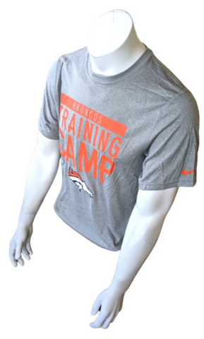 Nike Dri-Fit Men's New Denver Broncos Training Camp NFL Gray Shirt Size Small
