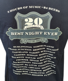 Gildan Men's Kid Rock 20 Dollar Best Night Ever Tour 2013 Black Shirt Size XL