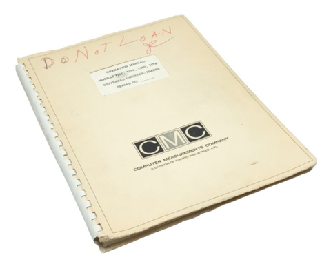 CMC Models 726C, 727C, 727D & 727E Universal Counter-Timers Operating Manual