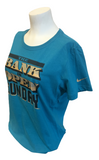 Nike Women's Jacksonville Jaguars The Bank Is Open Sunday Teal Slim Fit Shirt XL