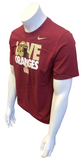 Nike Mens Florida State Seminoles Love Oranges Orange Bowl Garnet Shirt Size M