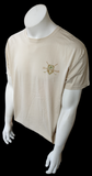 Margaritaville Men's Tap In For Birdie Paradise Golf Tan Shirt Size Large