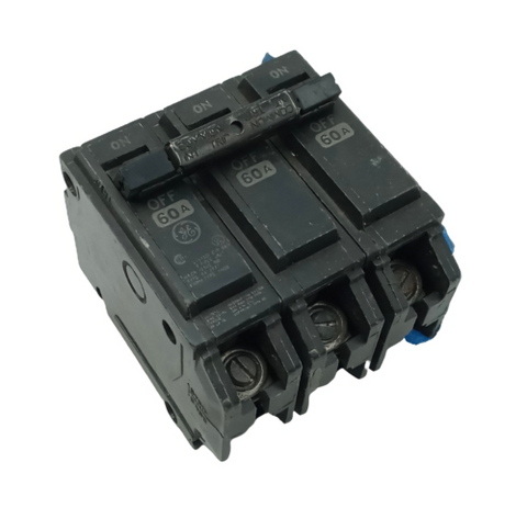 General Electric THQB3160 3 Pole Circuit Breaker 60A 240V Bolt On Mount