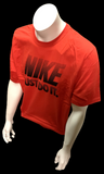 Nike Men's Graphic "Just Do It" Red Shirt Short Sleeve T-Shirt Size X-Large