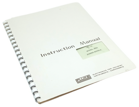 Fluke Model 409A Power Supply Instruction Manual