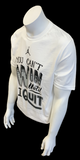 Nike Jordan Men's You Cant Win Until I Quit Jumpman Graphic White Shirt