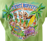 Gildan Men's Jimmy Buffet Under The Big Top Tour 2010 Light Green Shirt Size L