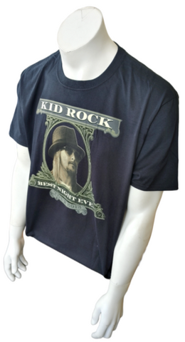 Gildan Men's Kid Rock 20 Dollar Best Night Ever Tour 2013 Black Shirt Size XL