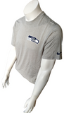 Nike Dri-Fit Men's Seattle Seahawks NFL Football Gray Short Sleeve Shirt Size M