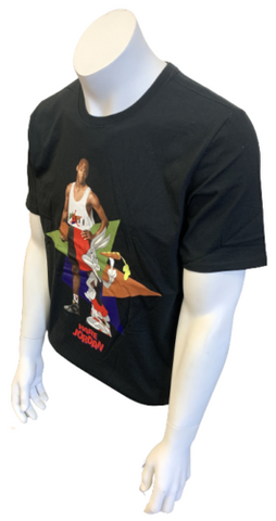 Nike Jordan Men's Hare Jordan Retro Space Jam Michael Jordan Black Shirt Size L