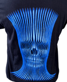 Anvil Men's Tool Blue Face Graphic Black Short Sleeve Shirt Size Large