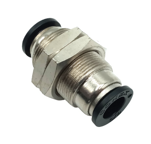 Lot of (3) Conek PM3/8 Bulkhead Union 3/8" Tube Push To Connect Fitting