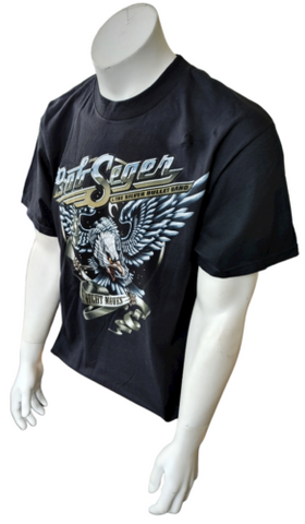 Alstyle Men's Bob Seger & The Silver Bullet Band Night Moves Black Shirt Size L