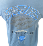 Gildan Men's Eagles Tour 2013 Blue Short Sleeve Shirt Size Large