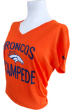 Nike Dri-Fit Women's Denver Broncos Stampede Orange Short Sleeve Shirt Size L