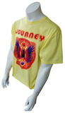 Anvil Men's Journey Tour Concert Yellow Short Sleeve Shirt Size Large