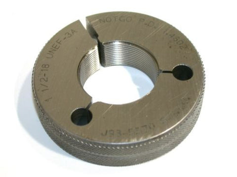 S. G. CO NO GO THREAD RING GAGE 1 1/2"-18-UNEF-3A