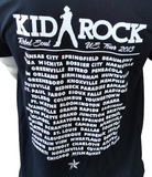 Gildan Men's Kid Rock Rebel Soul Tour 2013 Black Short Sleeve Shirt Size Large