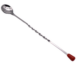 10 Winco BPS-11 11" Bar Mixing Spoons Stainless With Removable Red Tip 10 Count