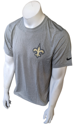 Nike Dri-Fit Men's New Orleans Saints NFL Gray Short Sleeve Shirt