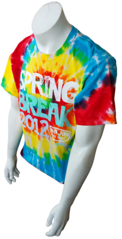 Gildan Men's Ron Jon Surf Shop Spring Break 2012 Key West Tie-Dye Shirt Size L