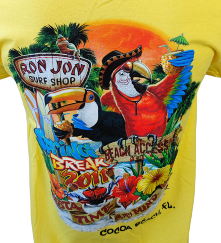Anvil Men s Ron Jon Surf Shop Spring Break 2011 Cocoa Beach Yellow