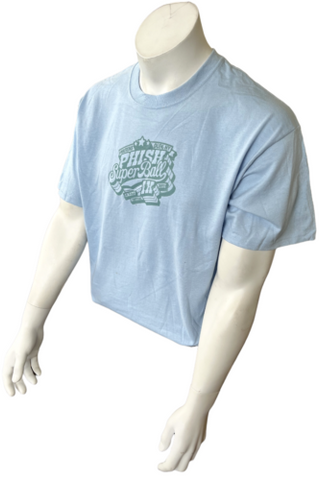 Gildan Men's Phish Super Ball IX Clean Vibes Staff Light Blue Shirt Size Large