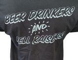 Hanes Men's ZZ Top Beer Drinkers And Hell Raisers Black Short Sleeve Shirt Large