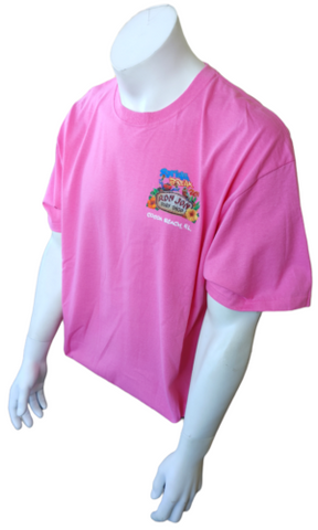 Anvil Men's Ron Jon Surf Shop Spring Break 2011 Cocoa Beach Pink Shirt Size XL