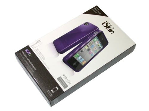 New iSkin Solo FX Case for iPhone 4/4S - Purple UNSOLO4G-PE - FREE SHIPPING