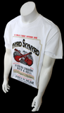 Alstyle Men's Lynard Skynard Jim Beam Distilling Co. White Shirt Size Large