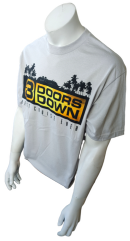 Alstyle Men's 3 Doors Down Best Cruise Ever Gray Short Sleeve Shirt Size Large