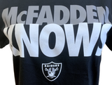 Nike Women's Raiders Darren McFadden Knows Black Slim Fit Shirt Size Medium