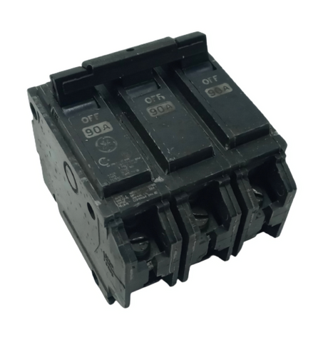 General Electric THQB3190 3 Pole Circuit Breaker 90A 240V 3 Phase Bolt-On Mount