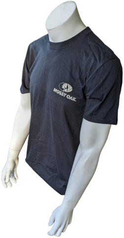 Mossy Oak Men's Graphic Black Short Sleeve 100% Cotton Shirt Size Medium