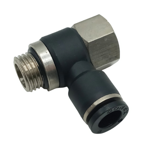 Lot of (5) Conek PHF08-G02 Female Swivel Elbow 8mm Tube G1/4 Thread Push Connect