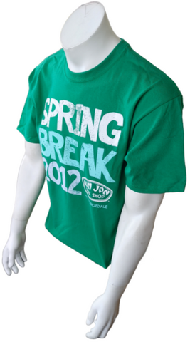 Anvil Men's Ron Jon Surf Shop Spring Break 2012 Ft. Lauderdale Green Shirt Large