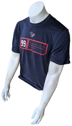 Nike Men's Houston Texans Engineered To JJ Watt Navy Short Sleeve Shirt Size L