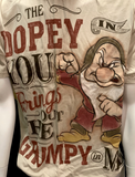 Disney Men's The Dopey In You Brings Out The Grumpy In Me T-Shirt Size Large