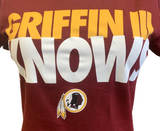 Nike Women's Washington Redskins Griffin III Knows Maroon Slim Fit Shirt XS