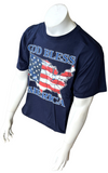 Fruit Of The Loom God Bless America Indiana USA Flag Graphic Shirt Size Large