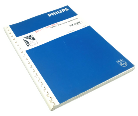 Philips PM3226 15Mhz Dual-Trace Oscilloscope Instruction Manual