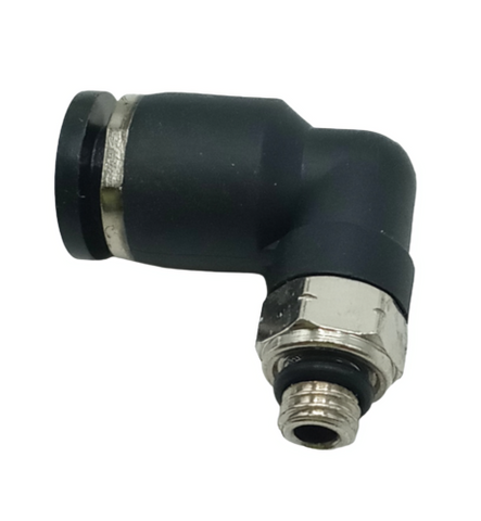 Lot of (10) Conek PL3/16-U Male Swivel Elbow 3/16" Tube 10/32UNF Push Connect